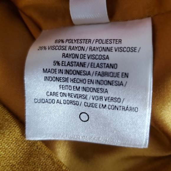 Tahari Jackie O Retro Style Mustard Sheath Dress 6 - Picture 9 of 9